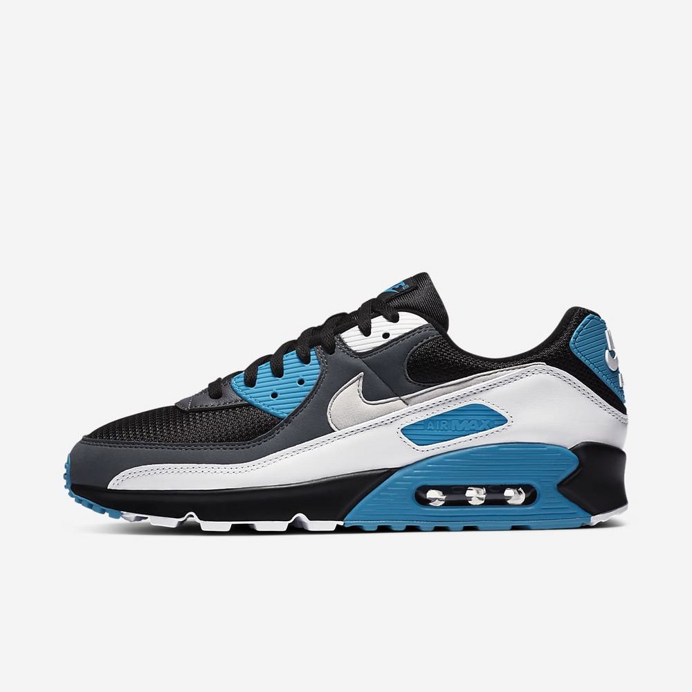 Sneakers Nike Air Max 90 Noir 5648-172 Black/Dark Grey/White/Neutral Grey Homme | OQI-49276528